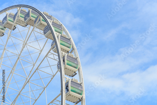 Ferris wheel in carnival park