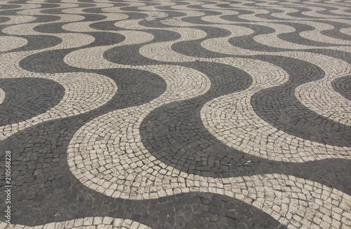 Background - paving stones symbolizing waves