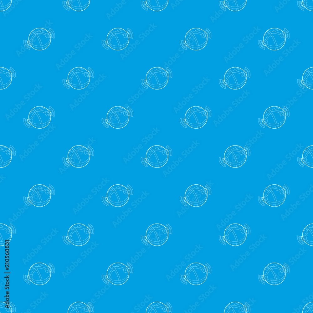 Globe database pattern vector seamless blue repeat for any use