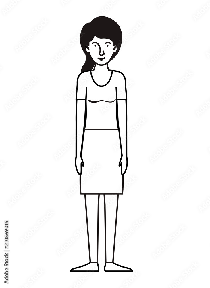 beautiful and young woman character vector illustration design beautiful and young woman character vector illustration design