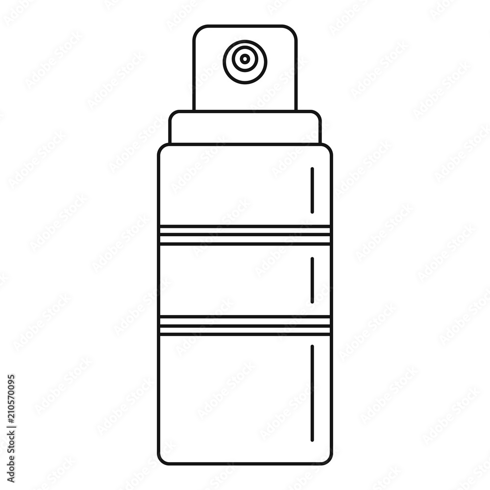 Sunscreen spray icon. Outline illustration of sunscreen spray vector icon for web design isolated on white background Sunscreen spray icon. Outline illustration of sunscreen spray vector icon for web design isolated on white background