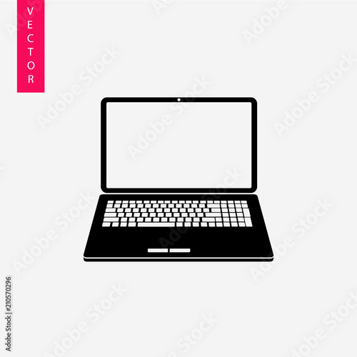 Laptop icon notebook 