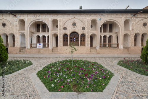 Tabatabaei historical house in Kashan  Iran. It was built in the early 1880s for the affluent Tabatabaei family.