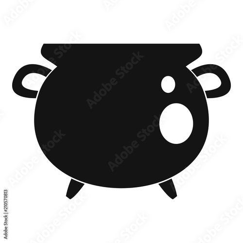 Vintage cauldron icon. Simple illustration of vintage cauldron vector icon for web design isolated on white background
