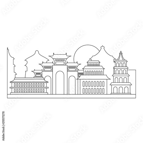 Welcome taiwan icon. Outline welcome taiwan vector icon for web design isolated on white background