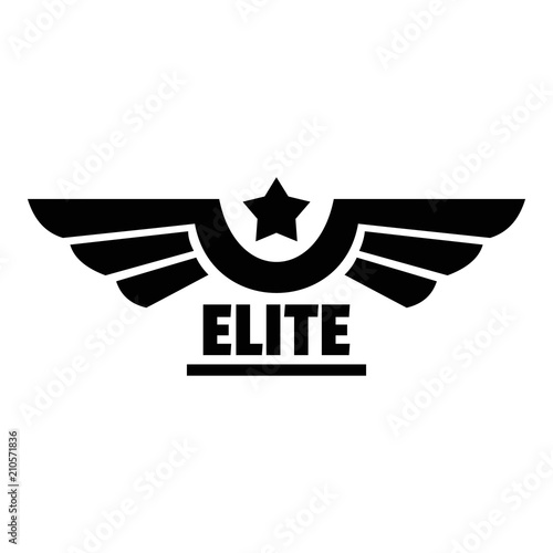 Elite logo. Simple illustration of elite vector logo for web design isolated on white background photo