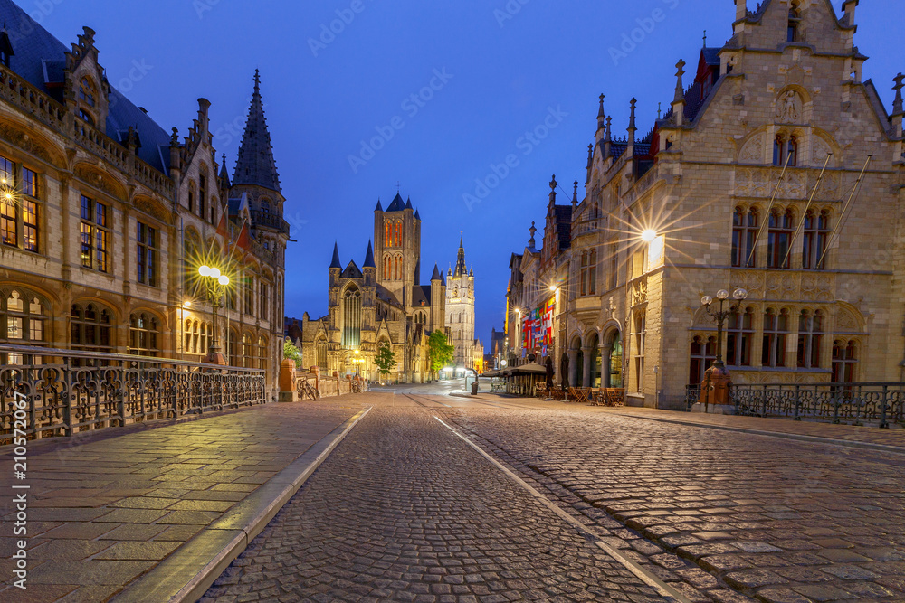 Gent. The bridge of St. Michael.