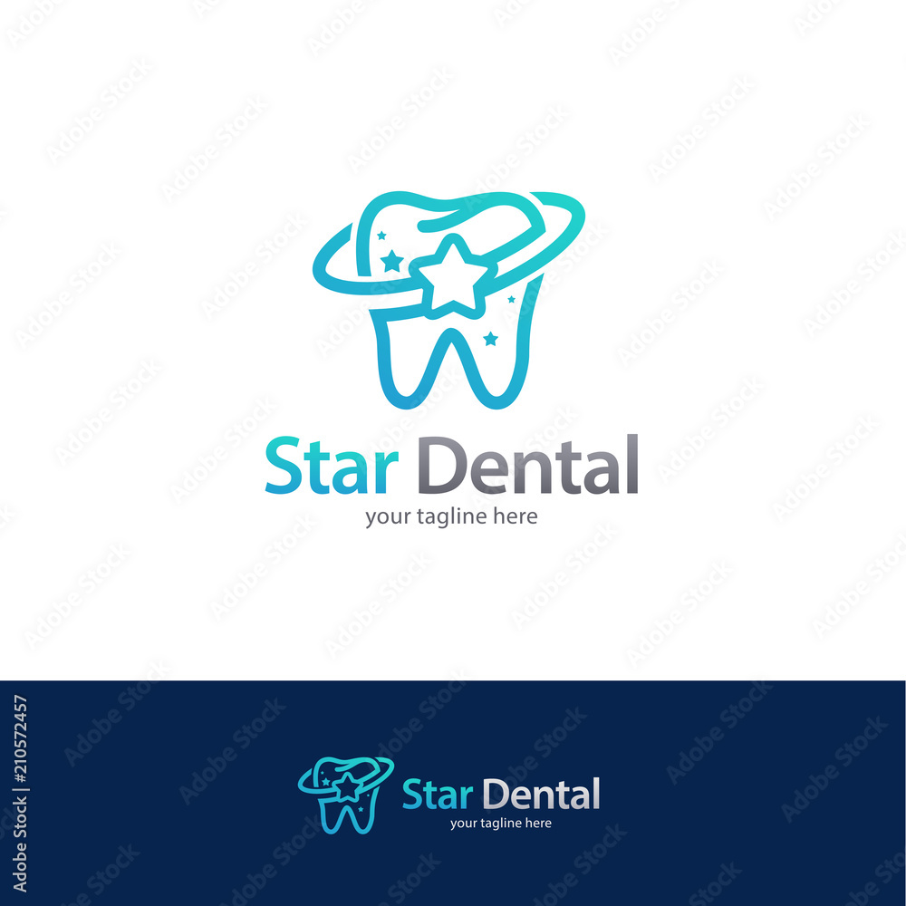 Dental Star Logo Design Template Dental Star Logo Design Template