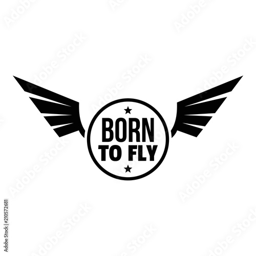 Born fly logo. Simple illustration of born fly vector logo for web design isolated on white background