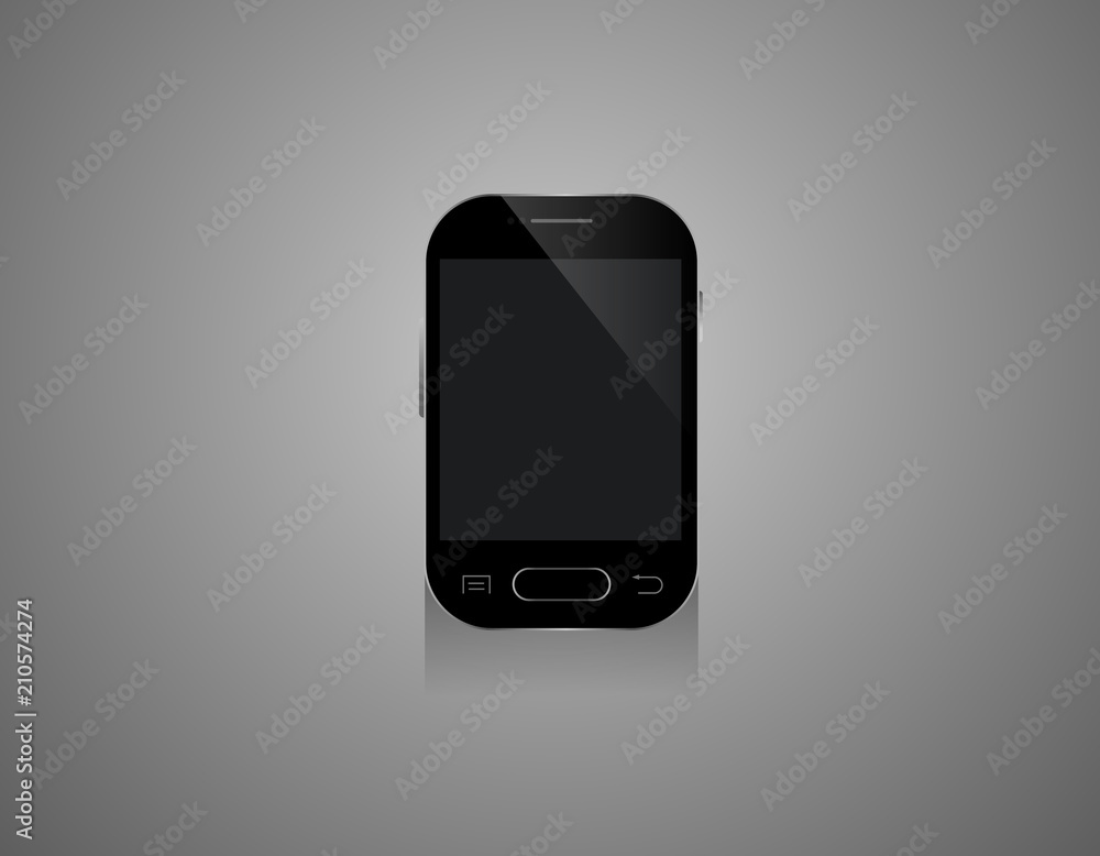 Mobile smartphones mock-up in black colors Mobile smartphones mock-up in black colors