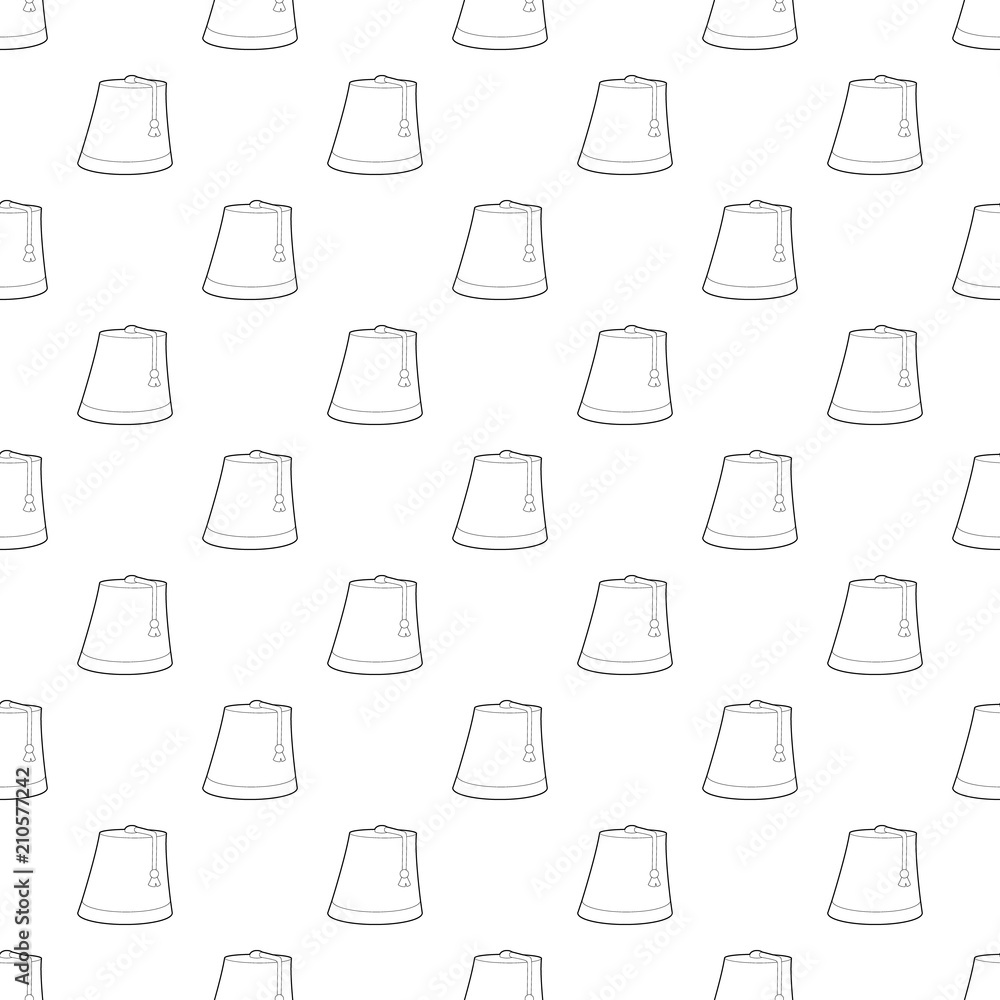 Turkish hat pattern vector seamless repeating for any web design Turkish hat pattern vector seamless repeating for any web design