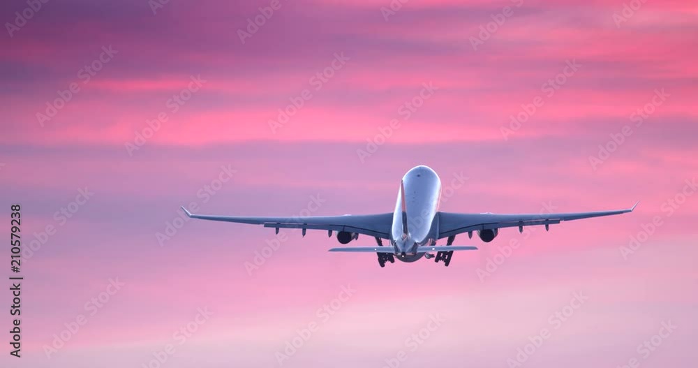 Aircraft Take Off at Sunrise Aircraft Take Off at Sunrise