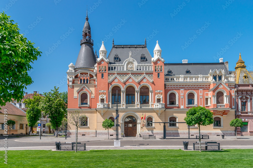 The Greek Catholic Bishop Palace in the center of Oradea, Romania, Crisana Region