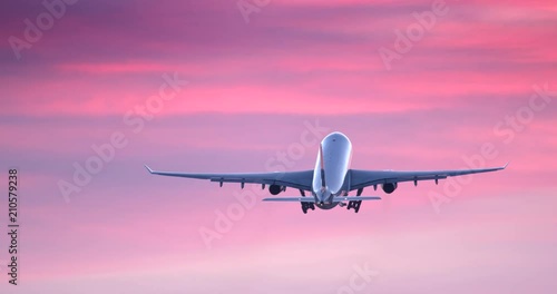 Aircraft Take Off at Sunrise