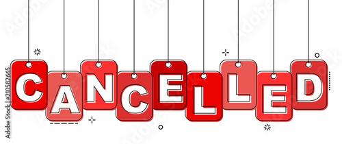 red flat line tag cancelled