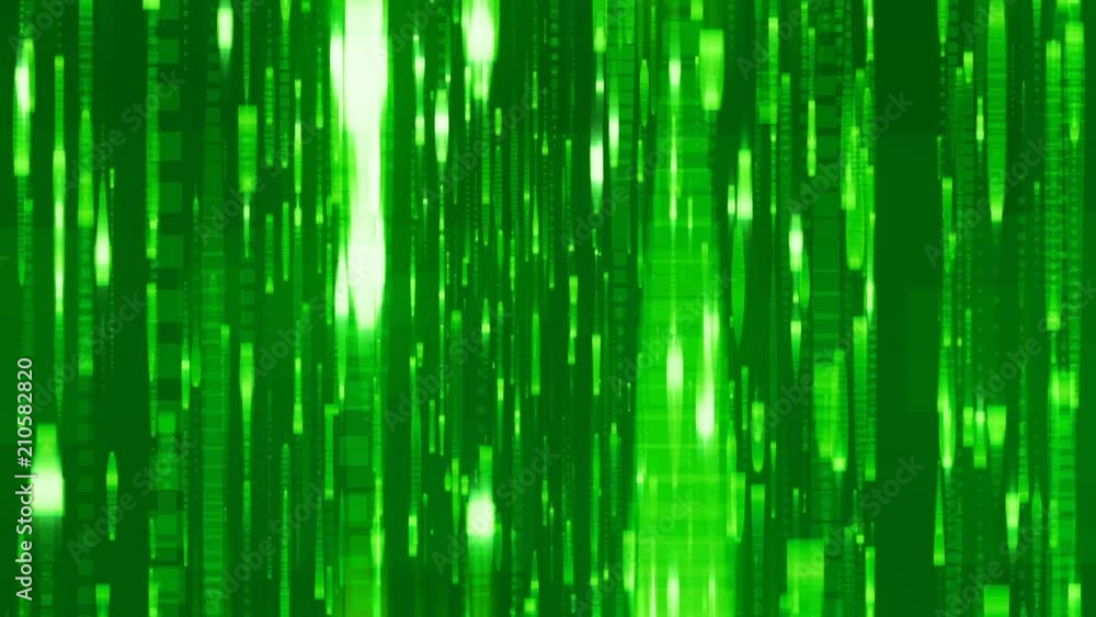 Green moving data blocks background loop Green moving data blocks background loop