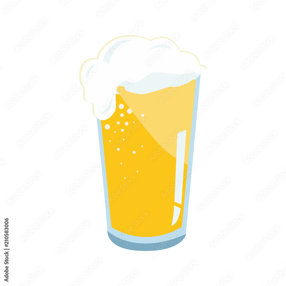 Mug glass of beer icon simple flat vector illustration Mug glass of beer icon simple flat vector illustration