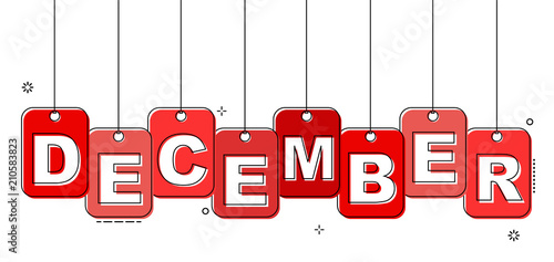 red flat line tag december
