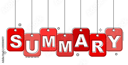 red flat line tag summary