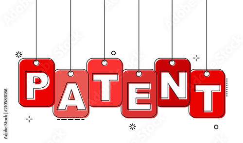 red flat line tag patent