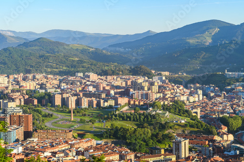 panoramic view of bilbao Basque city, Spain © jon_chica