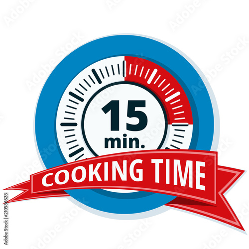 15 minutes cooking time illustration