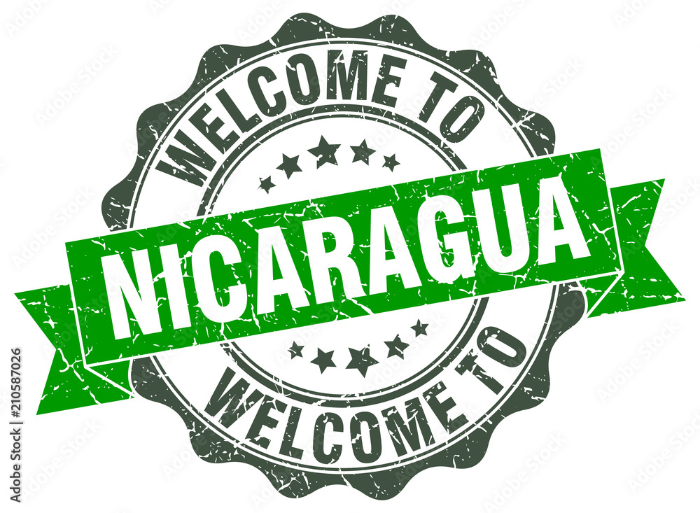 Nicaragua round ribbon seal Nicaragua round ribbon seal