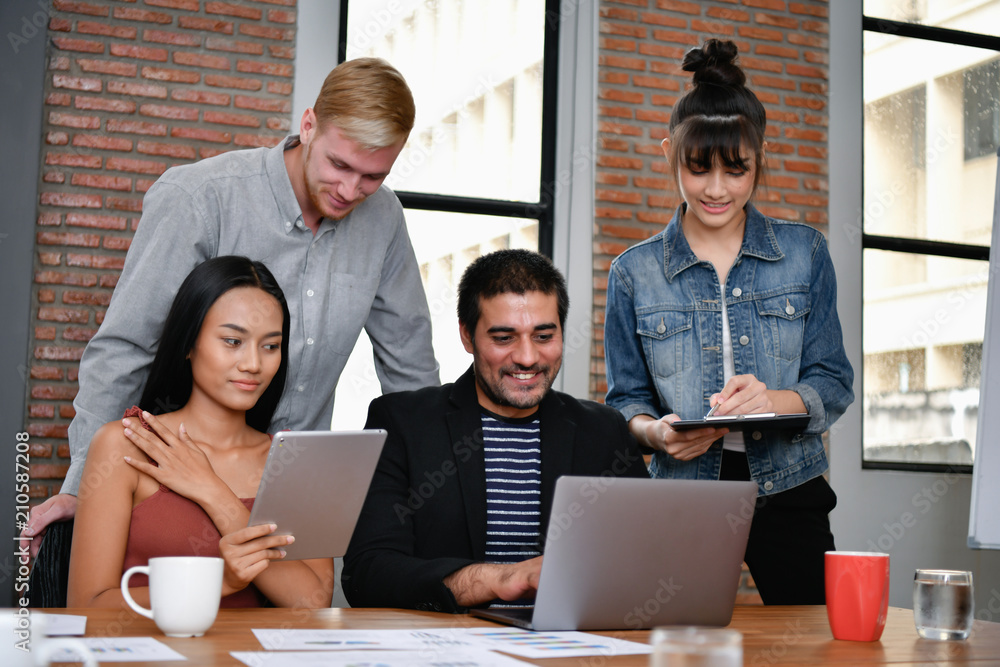 Business concept. Business people are meeting in the office. Businessmen are working together as a team. Business concept. Business people are meeting in the office. Businessmen are working together as a team.