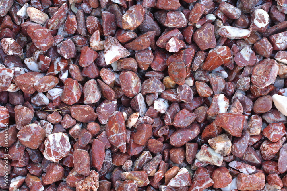 Pebbles and small stones for garden decoration Pebbles and small stones for garden decoration