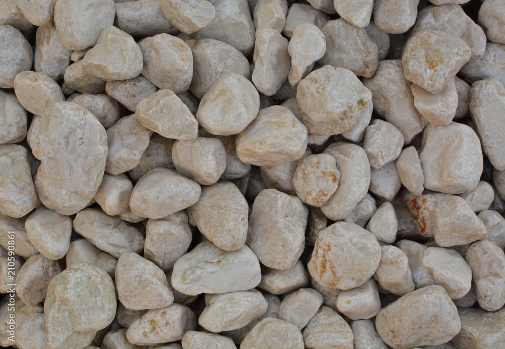 Pebbles and small stones for garden decoration Pebbles and small stones for garden decoration