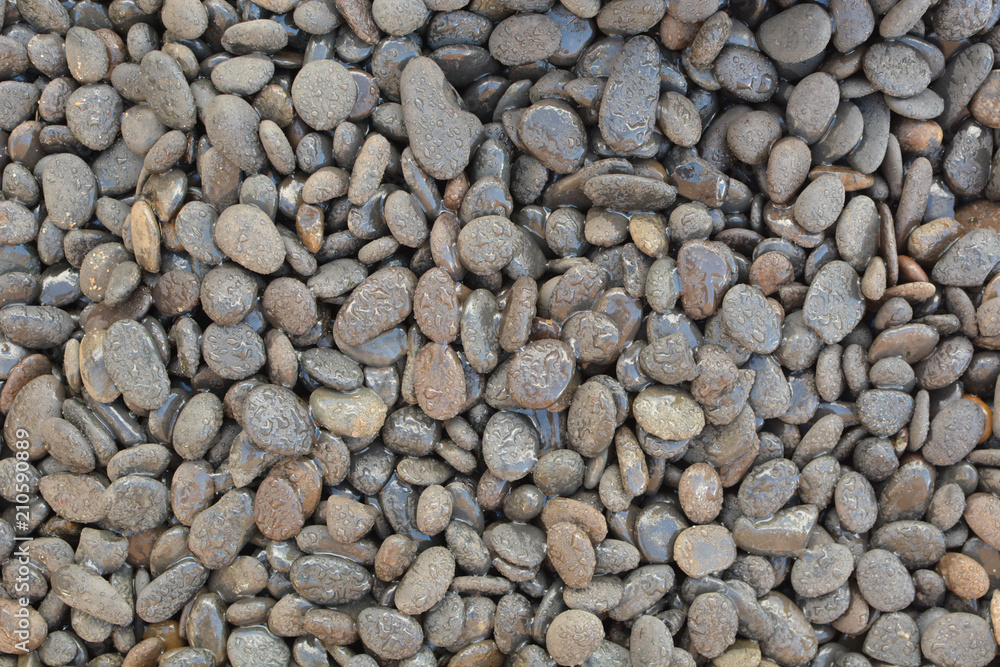 Pebbles and small stones for garden decoration Pebbles and small stones for garden decoration