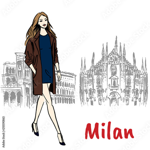 woman in Milan