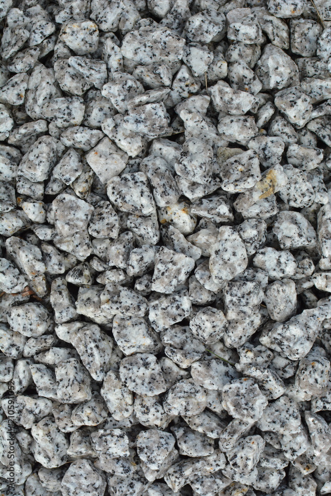 Pebbles and small stones for garden decoration Pebbles and small stones for garden decoration