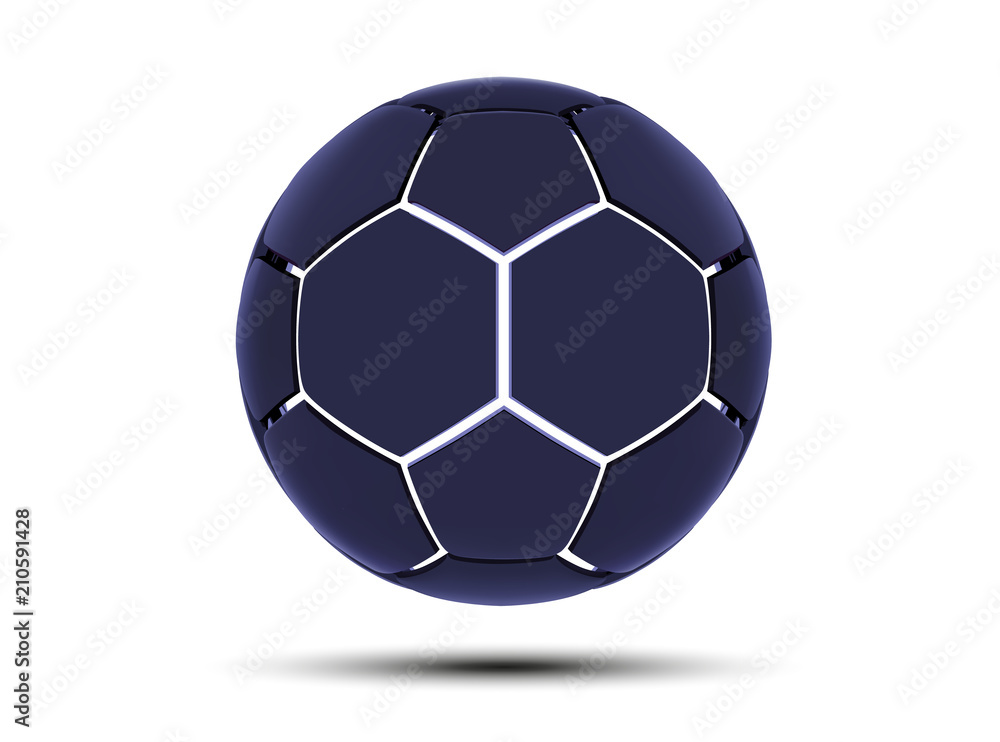 Fototapeta premium Vector futuristic sports concept of a soccer ball. Modern digital ball. High tech football ball design. Abstract Soccer Ball.