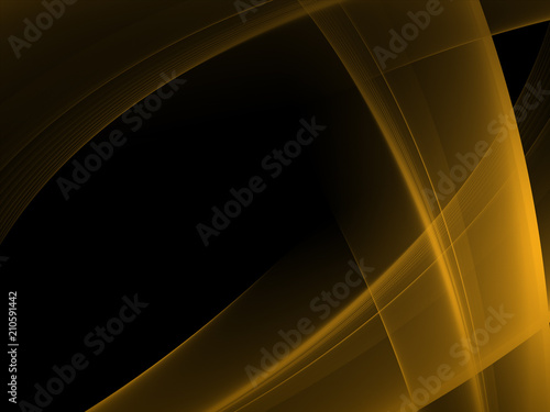 Abstract golden techno background 