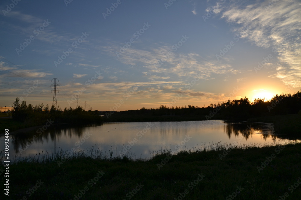 Pylypow Marshland at Sunset