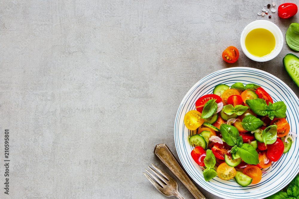 Healthy salad and ingredients Healthy salad and ingredients
