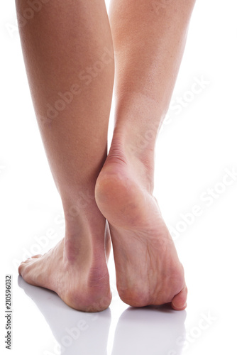 woman's legs isolated