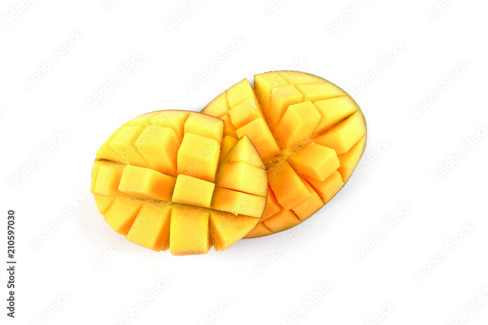 Ripe fresh mango isolated Ripe fresh mango isolated