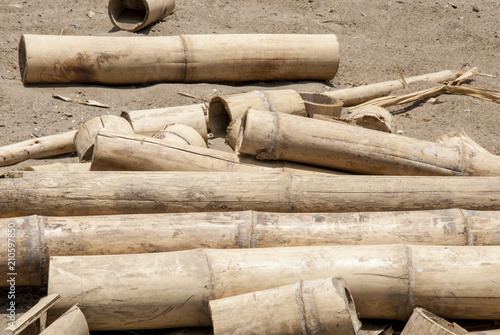 Bamboo timber construction material