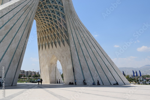 part of the tower of the Azadi