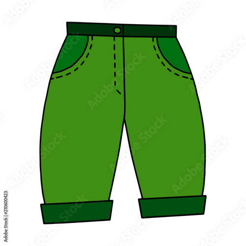 Pant cartoon illustration isolated on white background for children color book