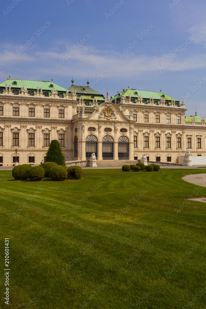 The Belvedere castle, historic building complex, Vienna