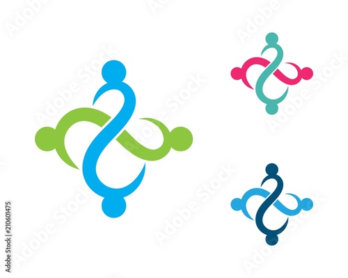 Wallpaper Mural community care Logo template Torontodigital.ca