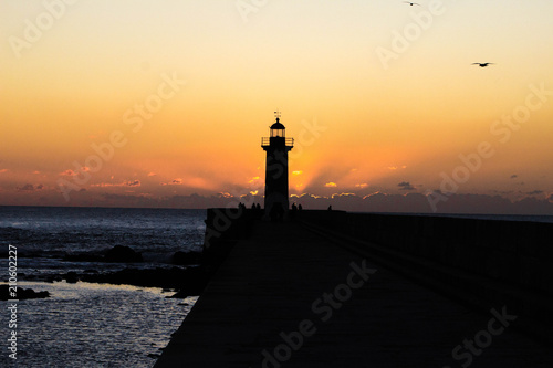 Lighthouse at Sunset