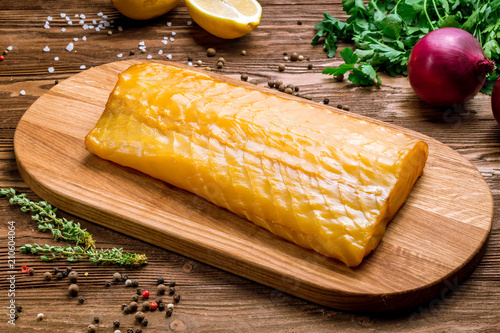 Εκτύπωση καμβά smoked catfish fillet