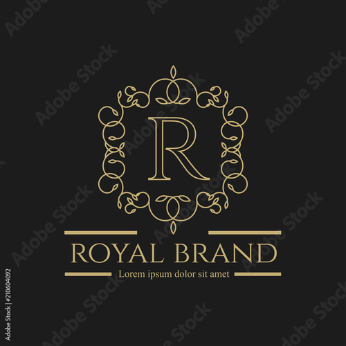 Logo Luxury with vintage Color