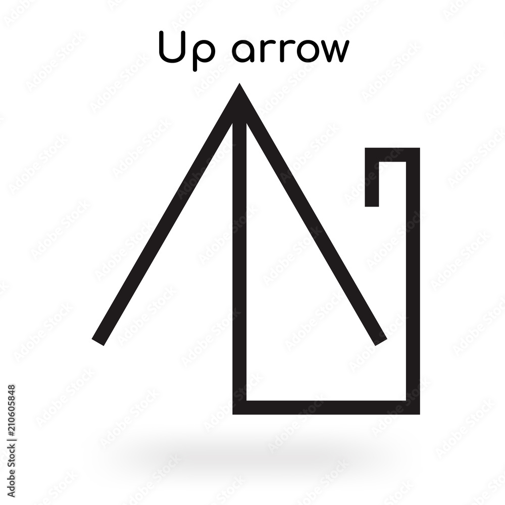 Up arrow icon vector sign and symbol isolated on white background, Up arrow logo concept Up arrow icon vector sign and symbol isolated on white background, Up arrow logo concept