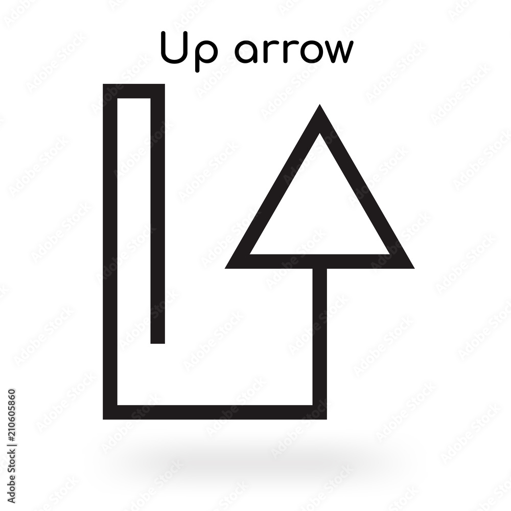 Up arrow icon vector sign and symbol isolated on white background, Up arrow logo concept Up arrow icon vector sign and symbol isolated on white background, Up arrow logo concept