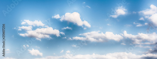 Blue sky with scenic clouds texture  useful as background